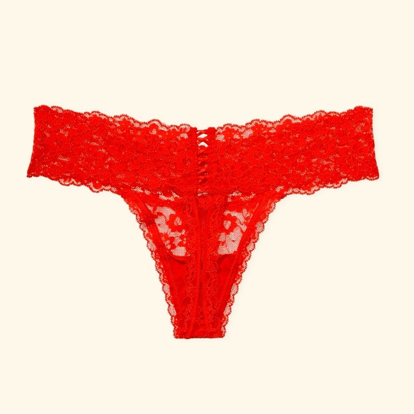 🔥Butterfly Crimson Lace Thong Victoria's Secret 2XL NWT - Picture 9 of 9